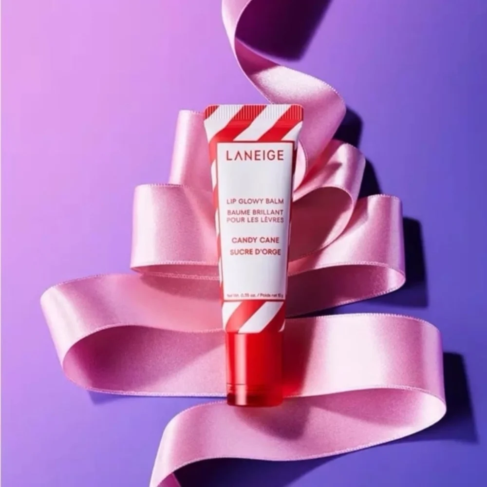 Laneige Lip Glowy Balm Candy Cane 10g New